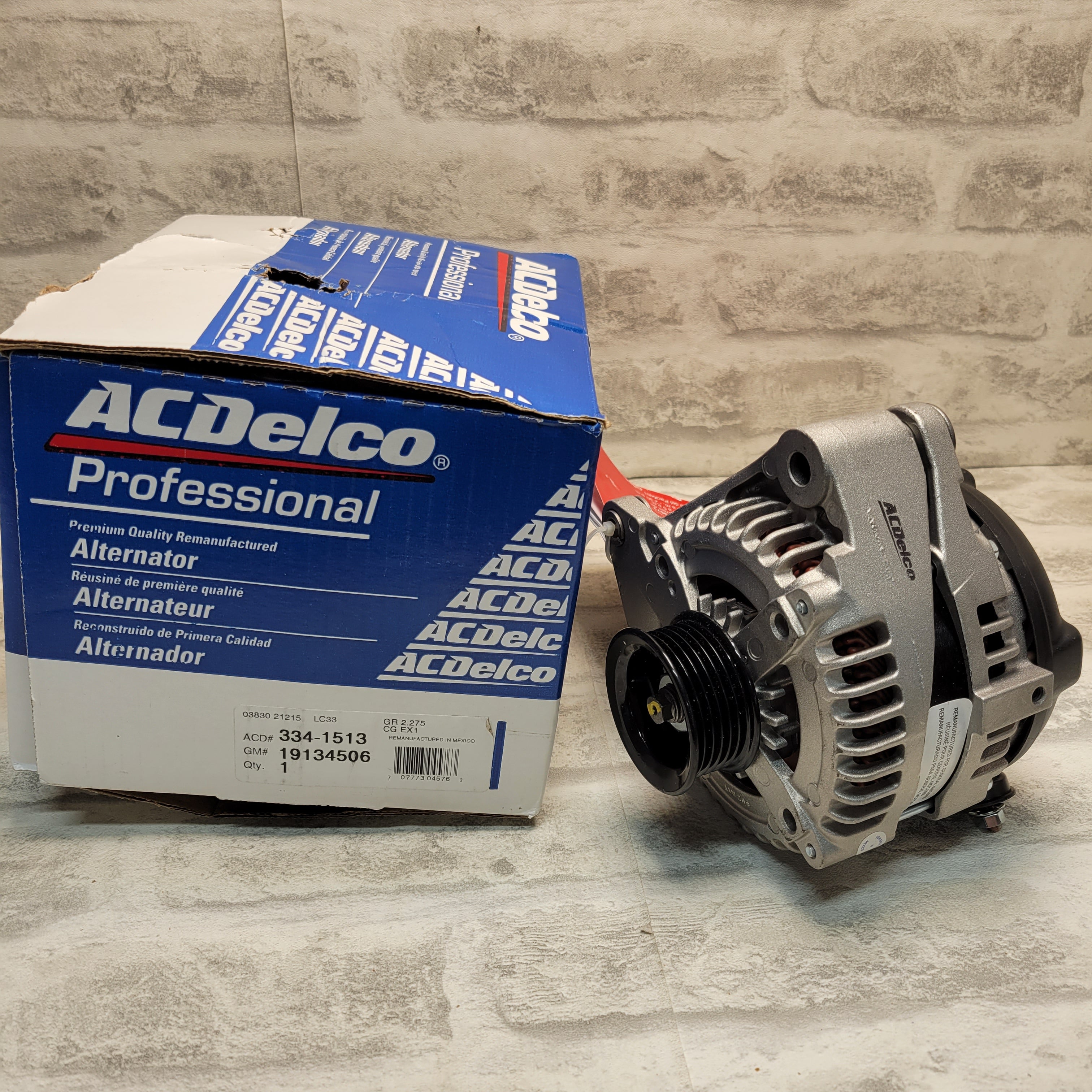 ACDelco Gold 334-1513 Alternator, Remanufactured (7849698459886)